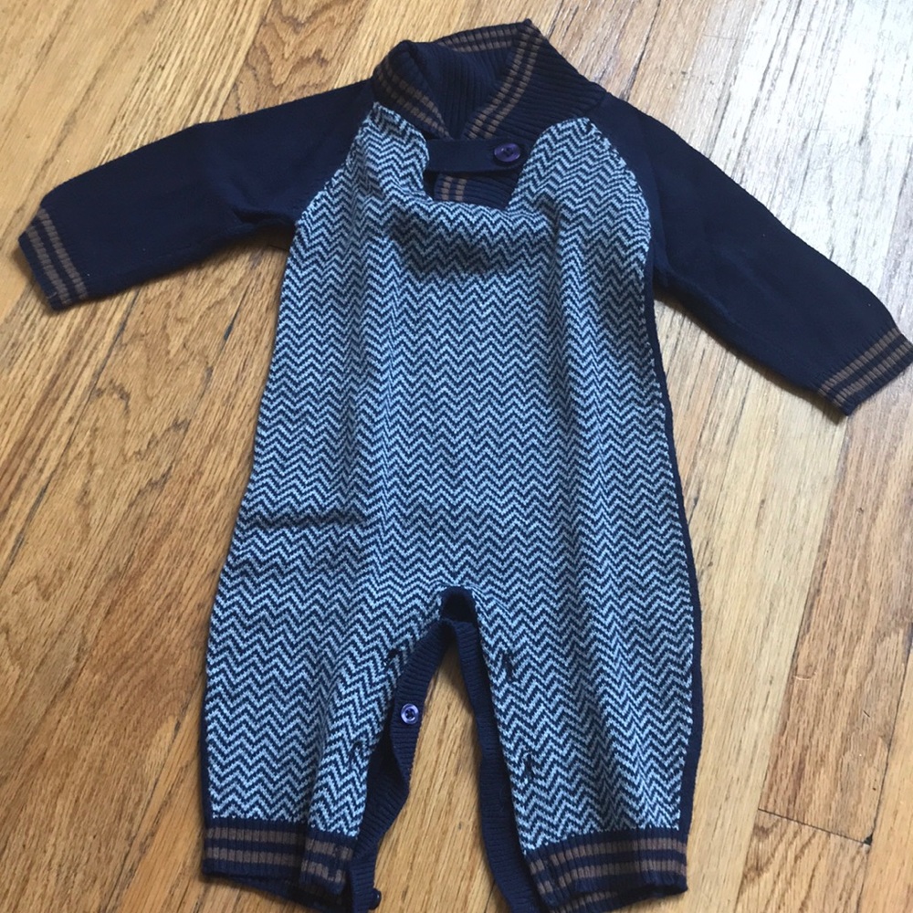 Knit baby boy outfit